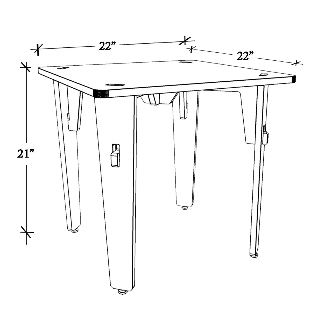 X&Y Lime Fig Table - Green