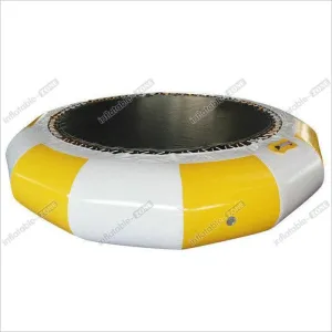 Yellow Inflatable Water Park Toys / Outdoor Inflatable Water Trampoline